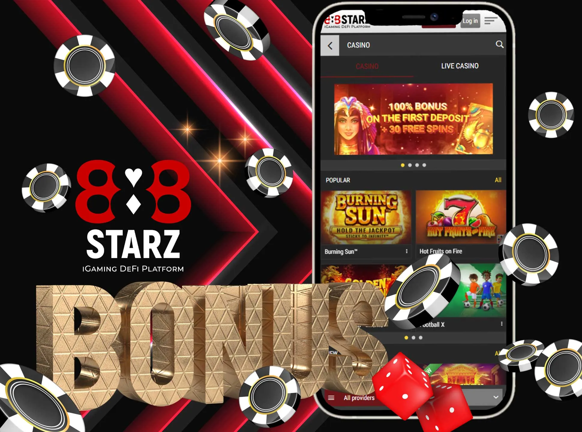 888 Starz Casino bonuses