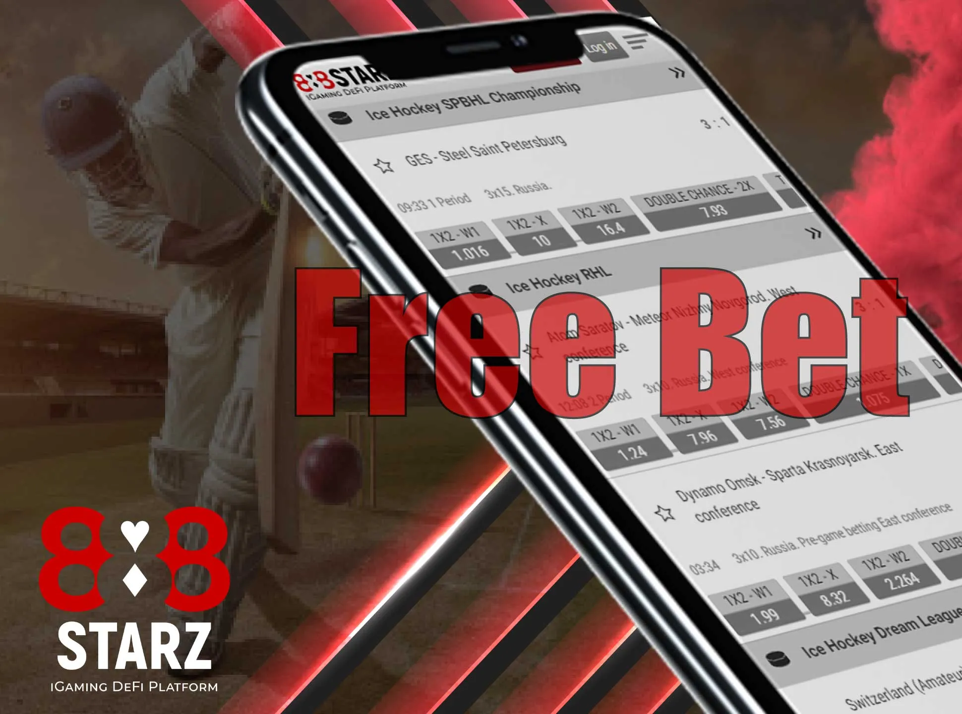 888 Starz free bet in casino